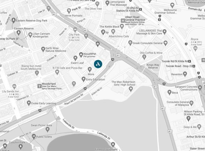 The Alba - location map for parking